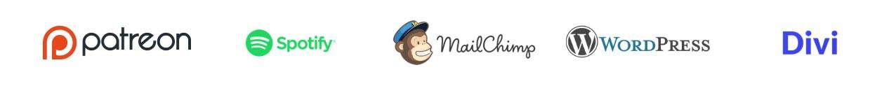 Patreon, Spotify, MailChimp, WordPress & Divi