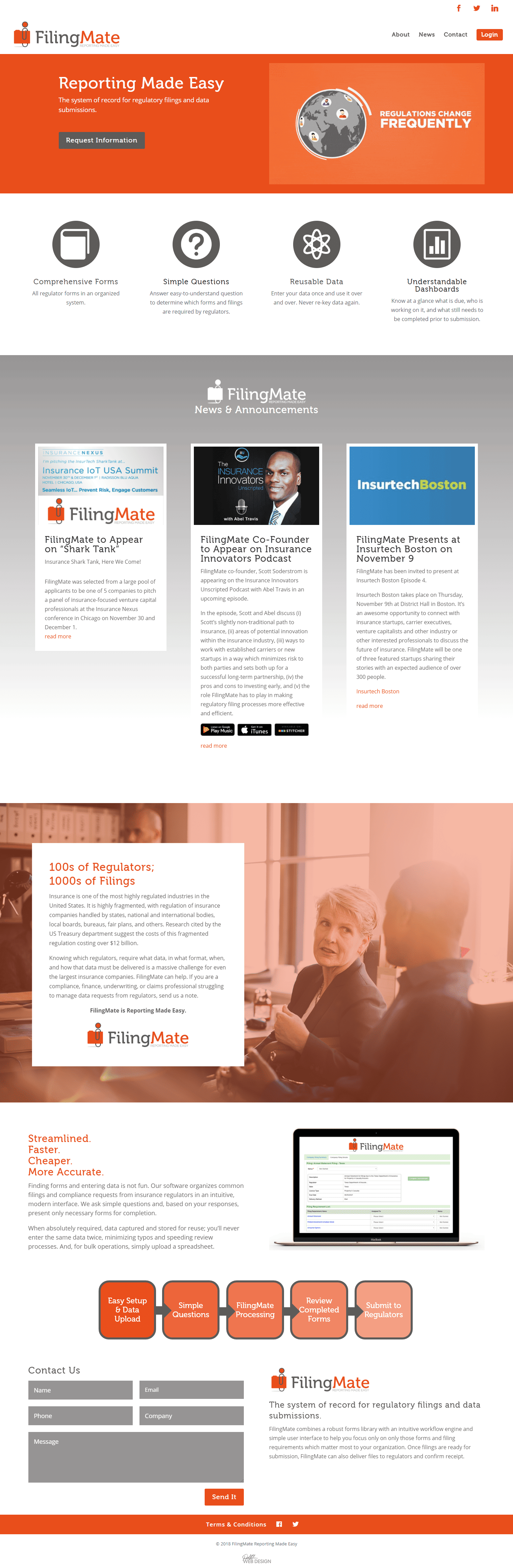 FilingMate Web Design
