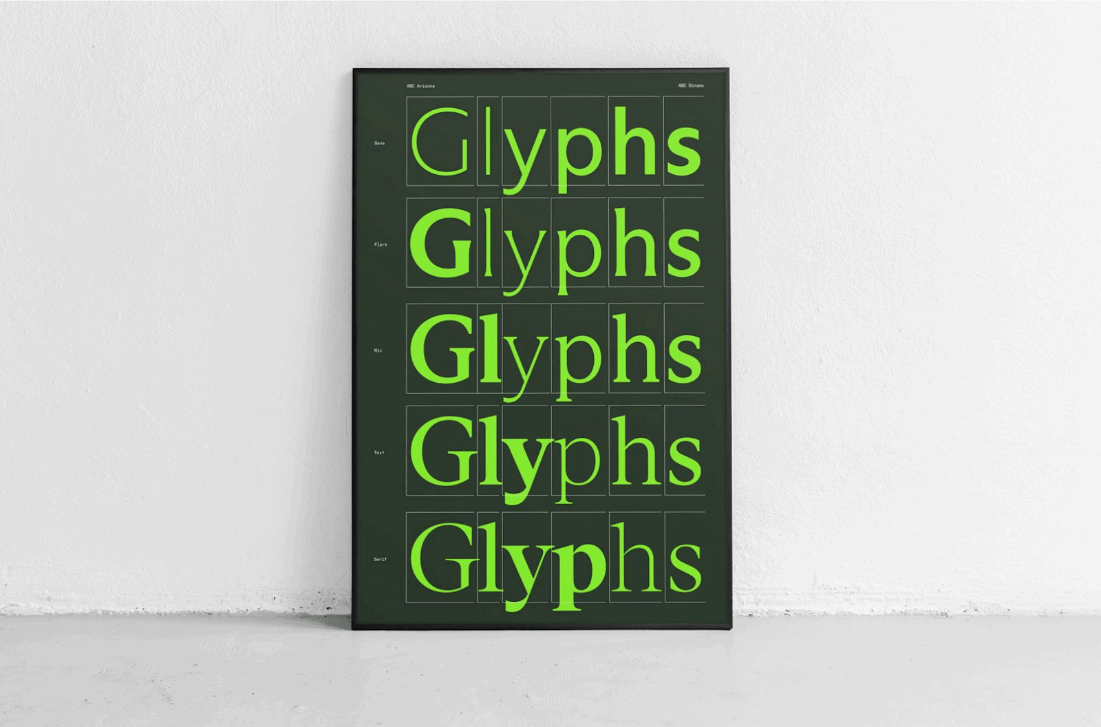 Glyphs font
