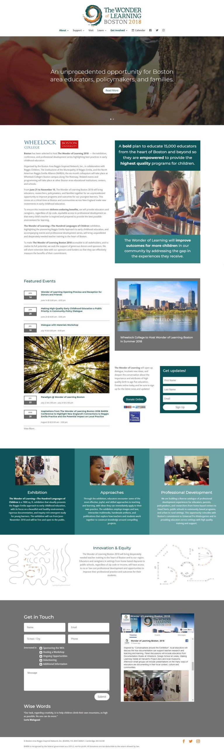 Wonder Of Learning Boston