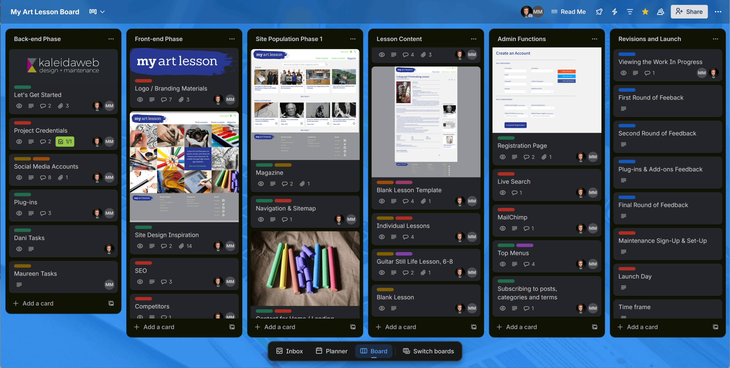 Web Design Board Web Design Board